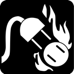 Class C Fire Square Symbol